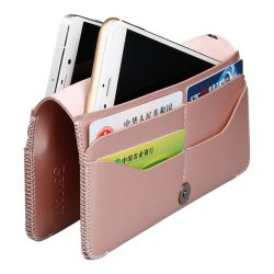 Women Men Phone Bag Soft Leather Wallet Clutches For Iphone 7 6S 6SPLUS 8 Card Holder