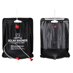 Solar Camping Shower Bag 5 GALLONS 20L Solar Heating Premium Outdoor Travel Camping Shower Bath Water Bag Hot Water Removable Hose On off Switchable Shower Head