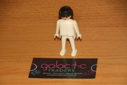 Galactic Playmobil Figure With White Clothes And Black Hair Traders