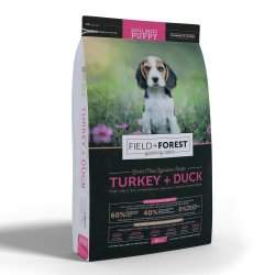 Field + Forest Turkey & Duck Small Breed Puppy Dog Food - 2KG
