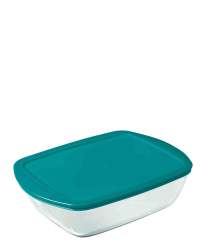 Cook & Store 1 1LT Rectangular Dish With Lid - Clear