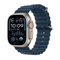 Apple Watch Ultra 2 49MM Titanium Case With Blue Ocean Band Gps + Cell - Demo Limited Warranty