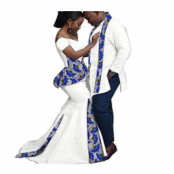 Y-can African Clonthing For Couple Matching Outfits For Wedding Evening Women's Maxi Dress Men's Agbada Robe And Pants Set 497 Menxl usl