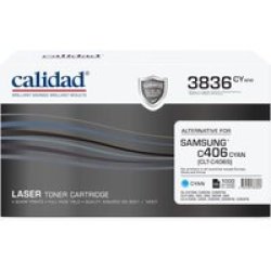 3836-CYWW Toner Cartridge For Samsung MLTK406S 1000 Page Yield Cyan