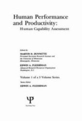 Human Performance and Productivity: Volumes 1, 2, and 3 v. 1