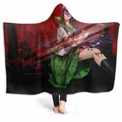 Damianszifron High School The Dead Hooded Blankets Wearable Blankets Novelty Anime Fleece Blanket For Living Room Air-conditioned Room Protection Kids 4-10 Years Old