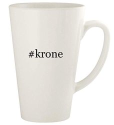 Krone - 17OZ Hashtag Ceramic Latte Coffee Mug Cup White