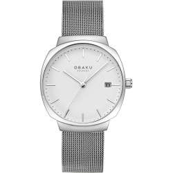 Felt Lille - Steel White Dial Silver Mesh Strap Lds V273LDCWMC