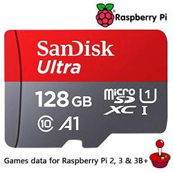 Muluo Retropie Preloaded 128GB Games Data System With Class 10 Micro Sd Tf Card Work For Raspberry Pi 2B 3B 3B+ Collection With Video
