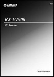 Yamaha RX-V1900 Av Receiver Owner's Instruction Manual Reprint