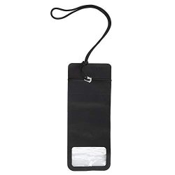 Tmishion Waterproof Phone Pouch Dry Bag High Intelligent Dustproof Phone Bag Phone Pouch For Beach Sking Swimming Travel Bath Black
