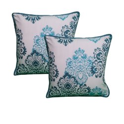 Scatter Cushion Blue & White - Inner Included- Twin Pack