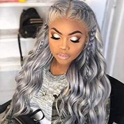 Gray full lace human hair clearance wigs