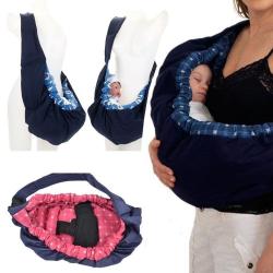 Baby Carrier Sling Wrap Swaddling Strap Sleeping Bag - Blue