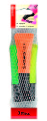 STABILO Neon Highlighters 3 Pack Yellow Green Orange