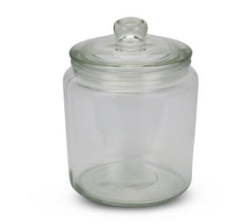 Round Glass Cookie Jar - 24 Cm 6.3L
