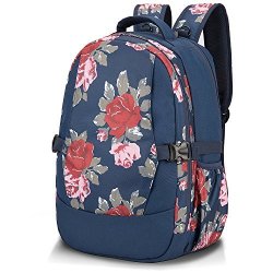 Niceebag Baby Diaper Bag Backpack Multi-function Large Capacity Stylish Nappy Bag With Changing Pad And Insulated Bag - Flowers