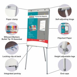 Flipchart Non-magnetic Standard 1000 640MM - Retail