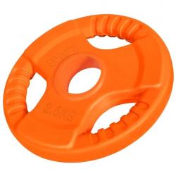 Olympic Rubber-coated Tri-grip Weight Plate 2.5KG