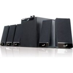 Genius SW-N5.1 1000 Surround Sound Speaker System 5.1 Channels 25W Black