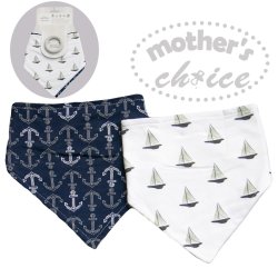Every 2 Pack Bandana Bibs With Teether Sailor