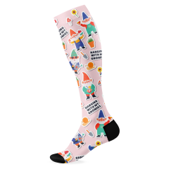 Gnomes Knee High Socks - Medium