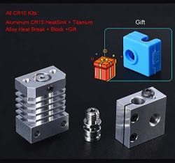 CR10 All Metal Heat Break Hotend Upgradekit For CR10 Ender 3 Heatsink 3D Printer MK8 Nozzle