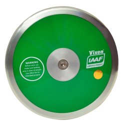 Vixen Practice Discus In Green Throw Sporting Goods 1.75 Kg Weight VXN-DC10A-7