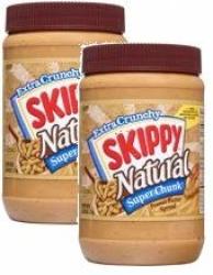 Skippy Super Chunk Natural Peanut Butter Spread 40 Oz By Skippy Pack Of 2