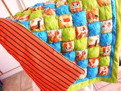 Woof Labels Biscuit Quilt For Toddler Or Baby