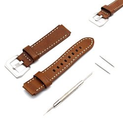 Huawei Watch 18MM Replacement Band - Motong 18MM Itlay Leather Repalcement Band For Huawei Watch Band And Huawei Fit