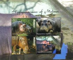 Malawi - 2009 Hippos Sheetlet Mnh Sg 1037