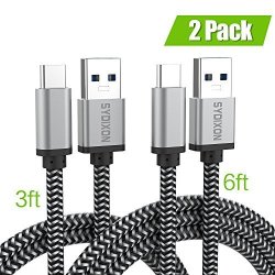 USB Type C Cable - Fast Charging Nylon Braided Cable For Samsung Galaxy S8 S8PLUS Note 8 Google Pixel 2 XL Moto Z2 LG