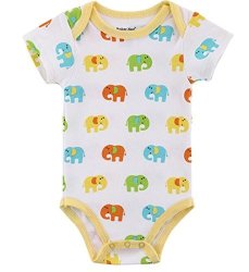 Selx Baby Cotton Short Sleeve Elephant Romper Jumpsuit Clothes One 10-12 M