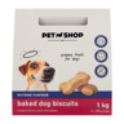 Biltong Flavour Baked Dog Biscuits 1KG