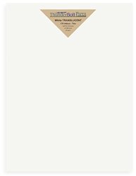 50 Soft Off-white Translucent 17 Thin Sheets - 8.5" X 11" 8.5X11 Inches Standard Letter|flyer Size - 17 Lb pound Light Weight Fine Quality Paper