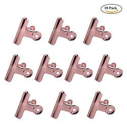 Coideal Extra Small Binder Clips 15mm Mini Metal Bulldog Paper Clips Clamp (60 Pack Black)