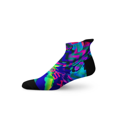 Colour Spill Bright Tab Socks - Medium