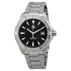 TAG Heuer Aquaracer Black Dial Stainless Steel Men&apos S Watch