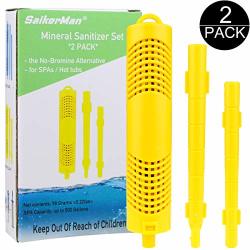Saikerman Spa Hot Tub Mineral Sanitizer Stick For Spas And Hot Tubs - Yellow 2 Pack