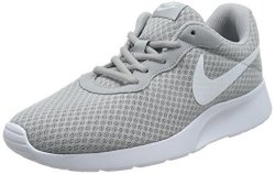 Nike Mens Tanjun Running Sneaker Wolf Grey white 10.5