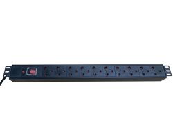 Pdu 19 1.5U 10 Way 16A South Africa Outlet With On off Switch