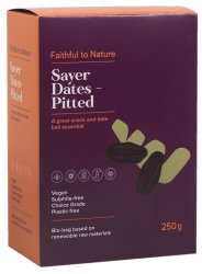 Faithful To Nature Sayer Dates - Pitted - 250G