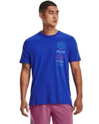 Men's Ua Run Anywhere T-Shirt - Versa Blue LG