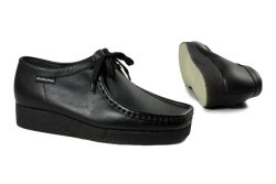 WATSON Mens Grasshopper Lace-up Style Shoes - Black