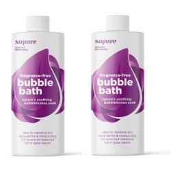 Natural Fragrance-free Hypoallergenic Bubble Bath 1 Litre 2 Pack - Eco-friendly For The Whole Family
