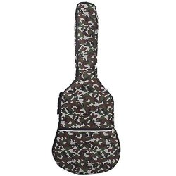 41 Inch Guitar Gig Bag 600D Water-resistant Oxford Cloth Dual Adjustable Shoulder Strap Guitar Case-camouflage Black GJB14-CAMO