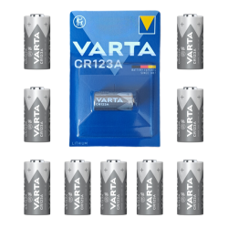 Varta CR123 Lithium 3 Volt Battery 10 Pack