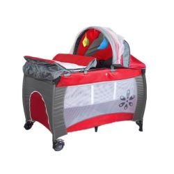 Portable Child Baby Travel Cot Bed - Red