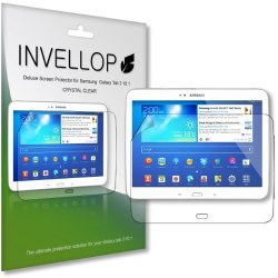 Invellop Samsung Galaxy Tab 3 10.1 10INCH Crystal Clear HD 3-PACK Screen Protectors